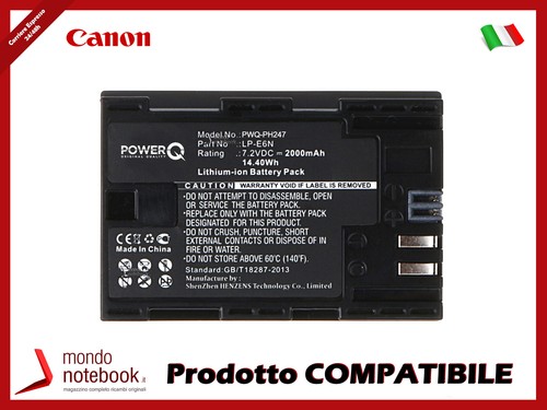 Batteria powerq per canon eos - powerq,